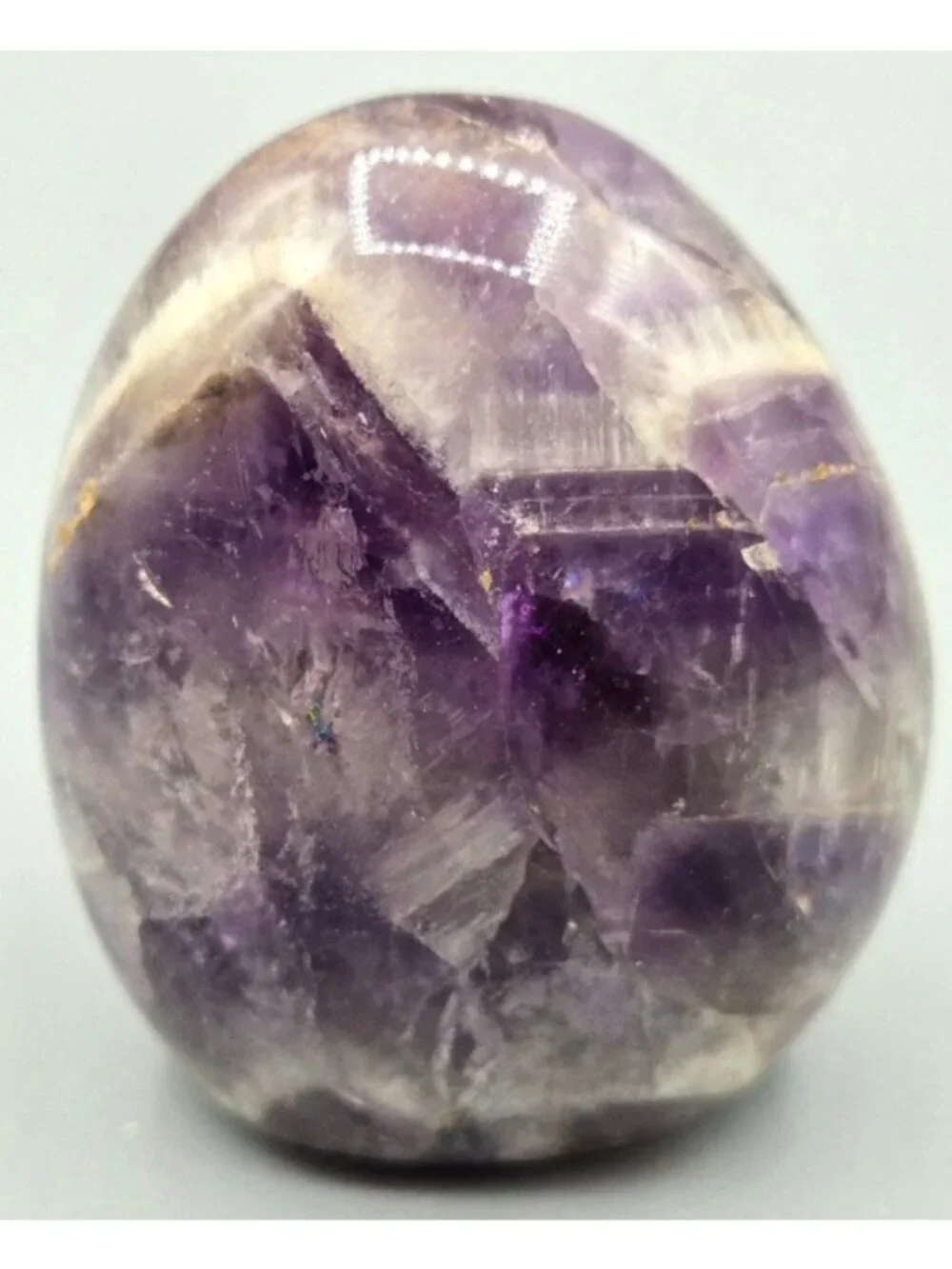 2.5 inch Chevron Amethyst Free Form Figurine Home Decor, Healing Crystal - Picture 1 of 4